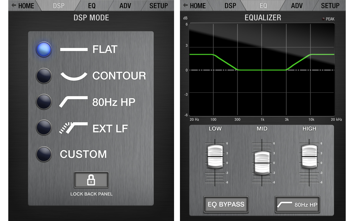 Alto Professional LIVE DRIVE iOS APP per controllo diffusori amplificati Black Series