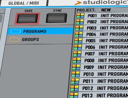 Puoi organizzare in modo rapido tutte le Patch programmate per i tuoi concerti Live 