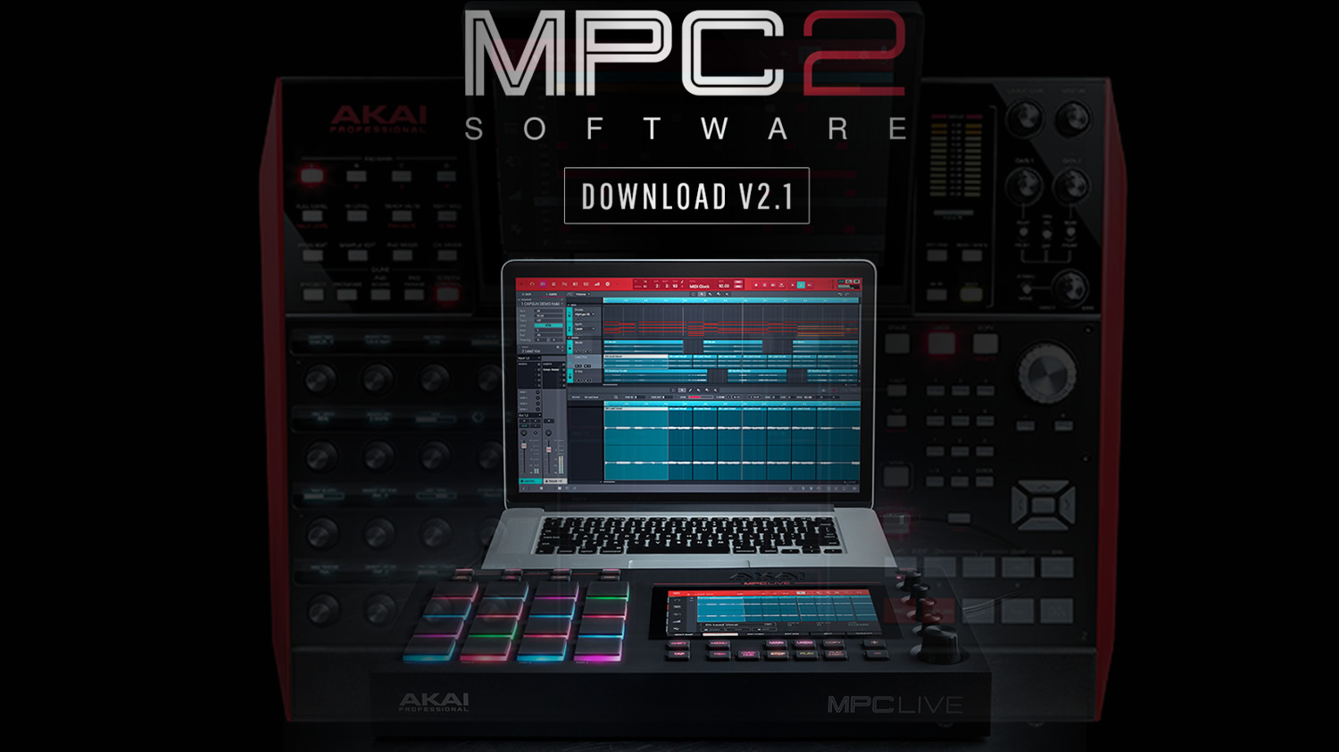 AKAI PRO MPC UPDATE 2.1 PER MPC SOFTWARE E PER IL FIRMWARE MPC LIVE E MPC X