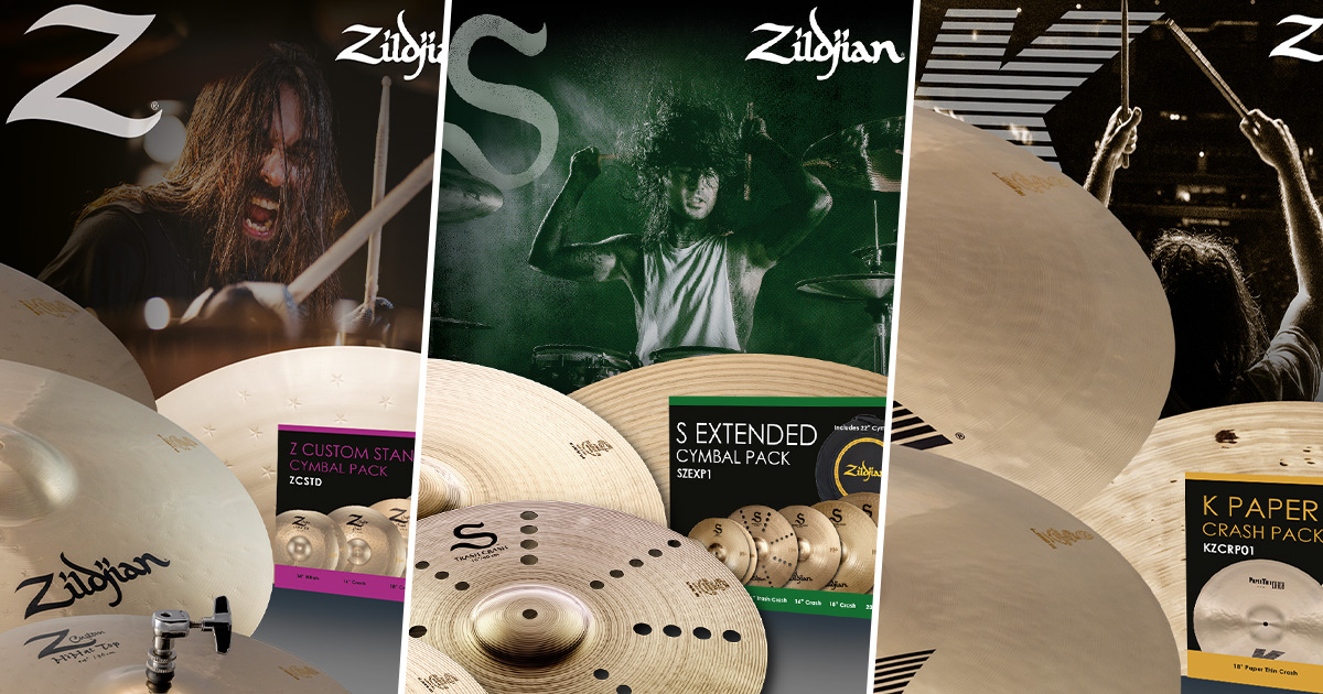 Disponibili cinque nuovi pack Zildjian convenienti e adatti ad ogni tipo di batterista. Disponibili cinque nuovi pack Zildjian convenienti e adatti ad ogni tipo di batterista.