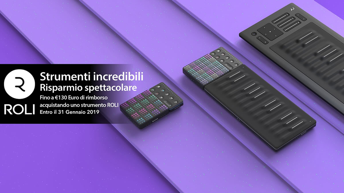 Acquista un prodotto ROLI e ottieni un rimborso Acquista un prodotto ROLI e ottieni un rimborso