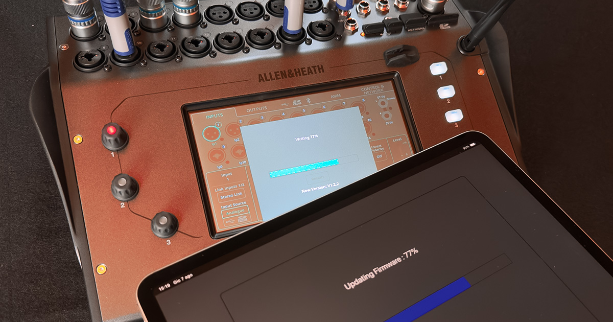 Allen & Heath CQ Firmware update 1.2.2