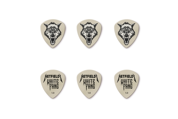 DUNLOP PH122T1.0 WHITE FANG 1.00 MM PICK TIN