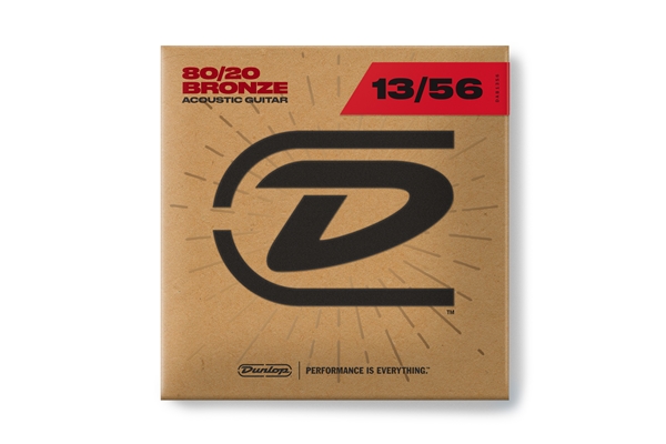 DUNLOP DAB1356 ACOUSTIC 80/20 BRONZE, MEDIUM SET/6