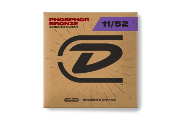 DUNLOP DAP1152 ACOUSTIC PHOSPHOR BRONZE, MEDIUM LIGHT SET/6