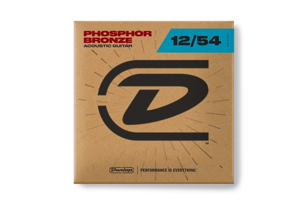 DUNLOP DAP1254 ACOUSTIC PHOSPHOR BRONZE, LIGHT SET/6