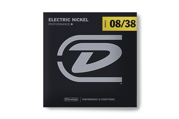 DUNLOP DEN0838 NICKEL PLATED STEEL, EXTRA LIGHT, SET/6