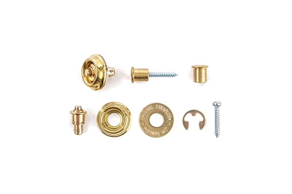 Dunlop SLS1402BR Straplok Flush Mount Strap Retainer System, Brass