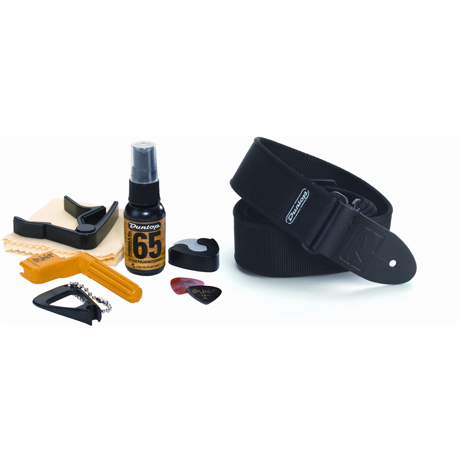 Dunlop GA51 Pack Accessori Chitarra Elettrica con Tracolla