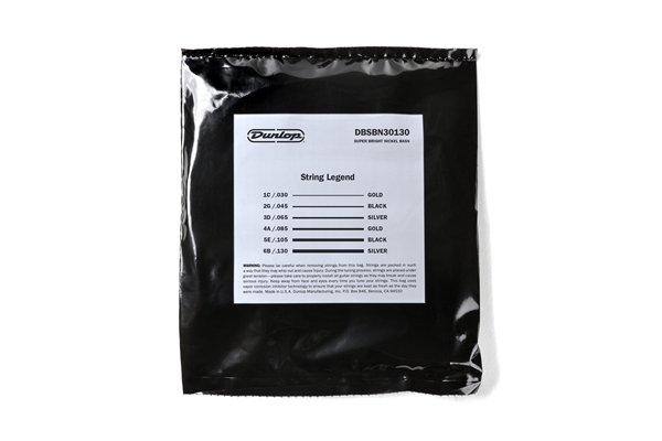 Dunlop DBSBN30130 Super Bright Nickel Wound, Medium Set/6