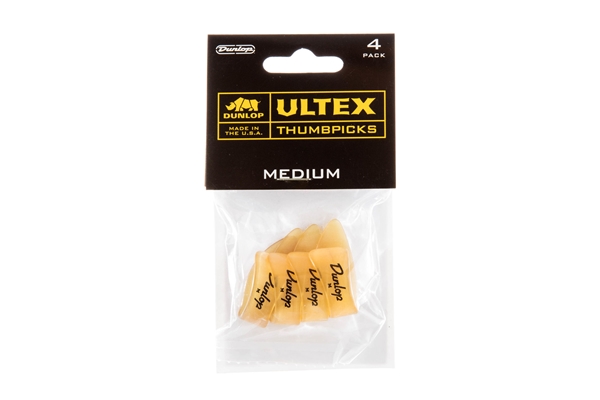 Dunlop 9072P ULTEX THUMB PICK MEDIUM-PLAYER'S CONFEZIONE DA 4