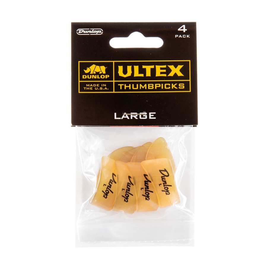 Dunlop 9073P ULTEX THUMB PICK LARGE-PLAYER'S CONFEZIONE DA 4