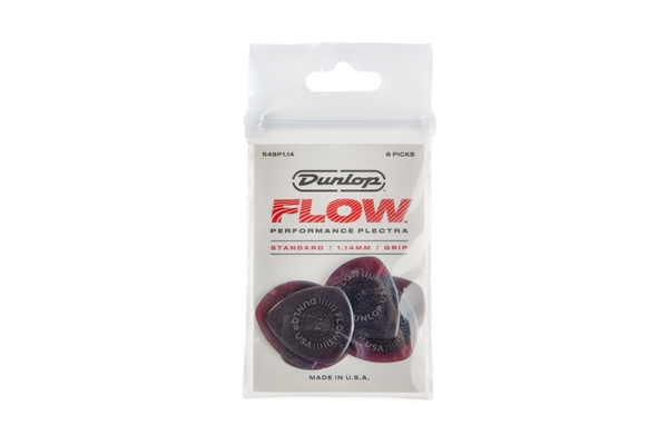 DUNLOP 549P1.14 FLOW STANDARD GRIP 1.14MM PLAYER PACK/6