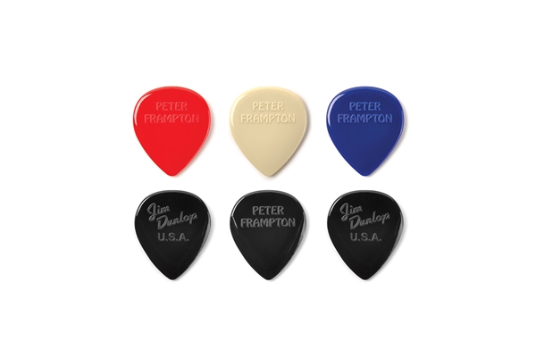 DUNLOP PF599P PETER FRAMPTON VINTAGE JAZZ TEARDROP PLAYER'S PACK/6