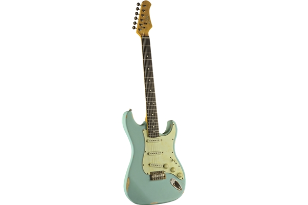 Eko Guitars S-300 Relic Daphne Blue