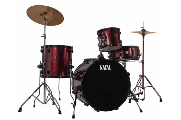 NATAL DNA TX20 4 PEZZI RED SPARKLE - BLACK HARDWARE