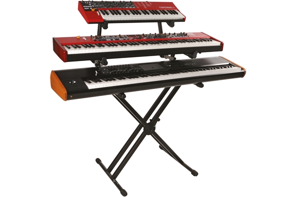 Quik Lok QL/723 Supporto Professionale a X per 3 Tastiere