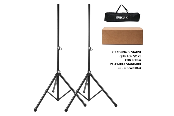 QUIK LOK S/171 PAK-BB COPPIA DI STATIVI CON BORSA