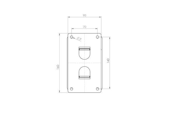 QUIK LOK QL/953 COPPIA DI SUPPORTI PER CASSE