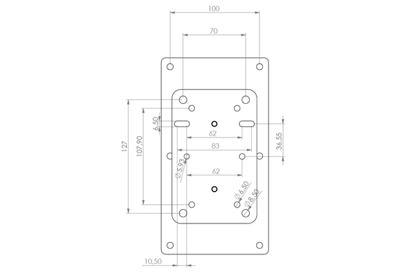 QUIK LOK QL/956 COPPIA DI SUPPORTI PER CASSE