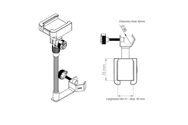 QUIK LOK SMS/001 SUPPORTO PER SMARTPHONE
