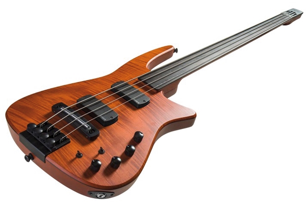 NS Design CR4 Radius Bass 4 Fretless Amber Satin