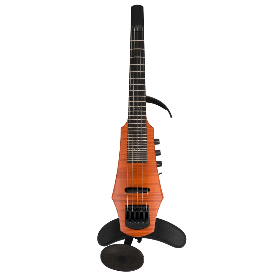 NS DESIGN CR5 FRETTED ELECTRIC VIOLIN 5 AMBER STAIN