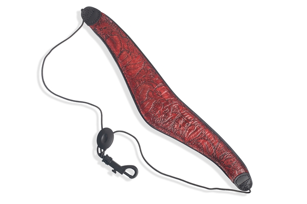 LEVY'S M27W-001 TRACOLLA PER SAX IN PELLE DELUXE GERANIUM RED BLACK 2