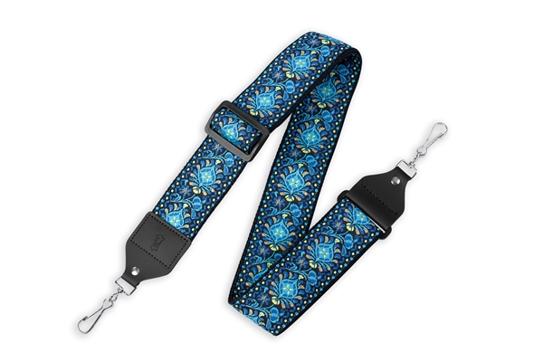 LEVY'S M10HT-04 TRACOLLA PER BANJO JACQUARD BLUE 2