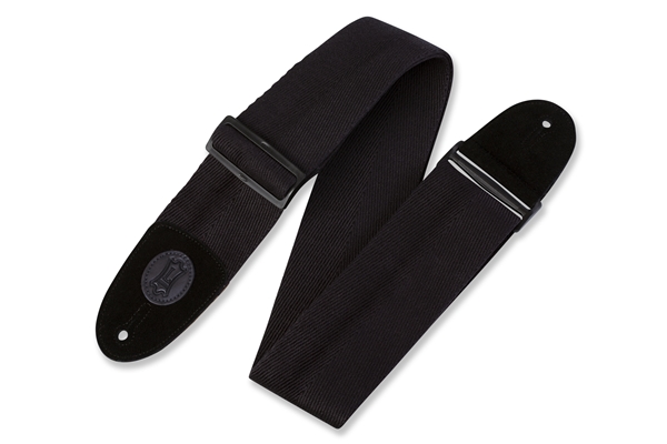 LEVY'S MSSBC4-BLK TRACOLLA PER BASSO IN COTONE BLACK ON BLACK 3
