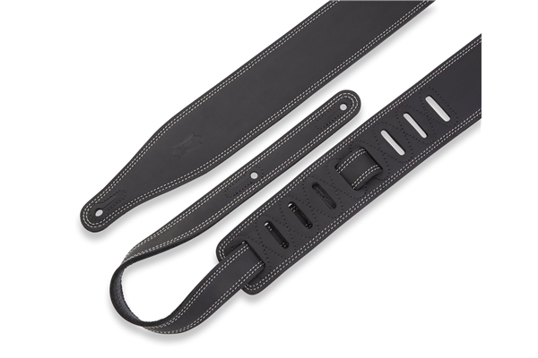 LEVY'S M17BDS-BLK TRACOLLA IN PELLE CON DOPPIA CUCITURA BLACK 2 1/2