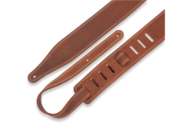 LEVY'S M17BDS-BRN TRACOLLA IN PELLE CON DOPPIA CUCITURA BROWN 2 1/2