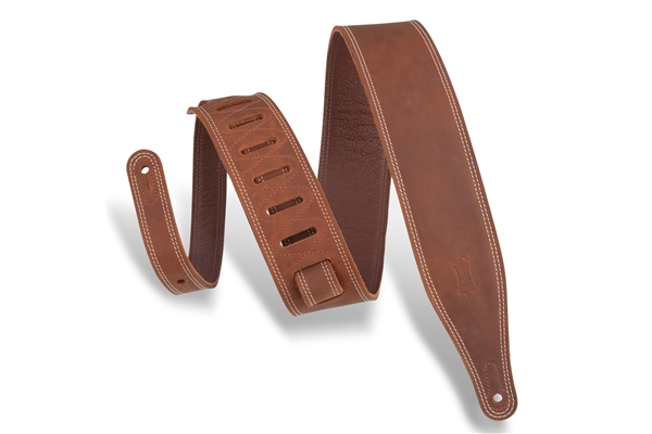 LEVY'S M17BDS-BRN TRACOLLA IN PELLE CON DOPPIA CUCITURA BROWN 2 1/2