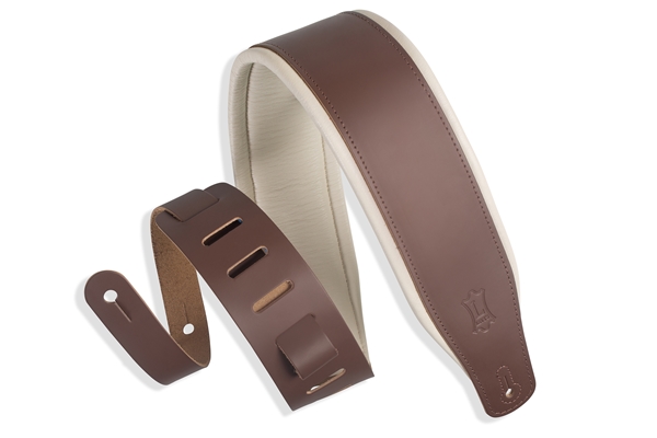 LEVY'S M26PD-BRN_CRM TRACOLLA IN PELLE IMBOTTITA BROWN CON RETRO CREAM 3