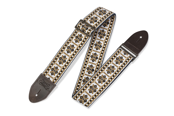 LEVY'S M8HTV-07 TRACOLLA IN JACQUARD BROWN & WHITE 2