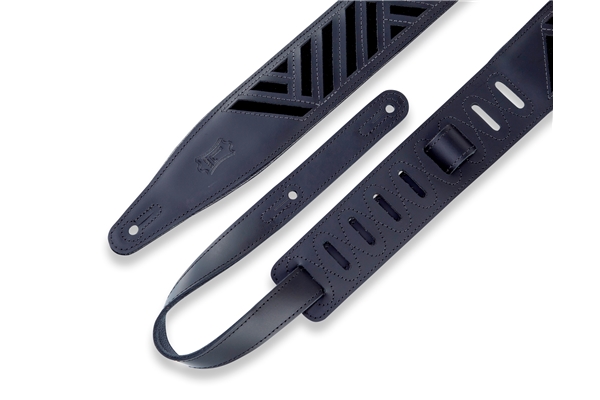 LEVY'S MC317DCO-BLK_BLK TRACOLLA IN PELLE CONCIATA AL CROMO DIAMOND CUT OUT BLACK 2 1/2