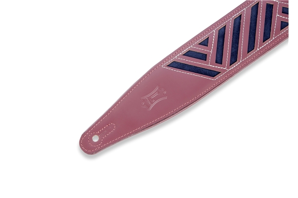 LEVY'S MC317DCO-BRG_NAV TRACOLLA IN PELLE CONCIATA AL CROMO DIAMOND CUT OUT BURGUNDY 2 1/2