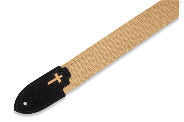LEVY'S MC8C-TAN TRACOLLA IN COTONE TAN CON INTARSIO CROSS 2