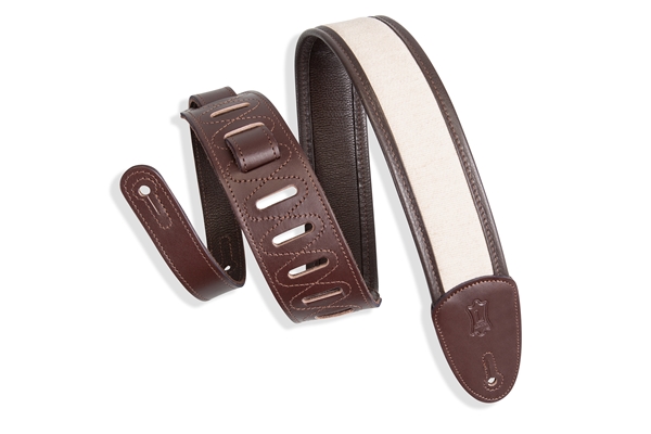 LEVY'S MHG2-DBR TRACOLLA IN CANAPA CON IMBOTTITURA AVVOLTA IN PELLE DARK BROWN 2 1/2
