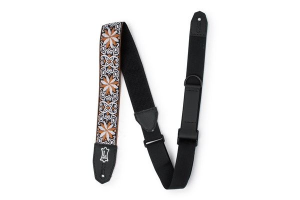 LEVY'S MRHHT-13 TRACOLLA IN JACQUARD YELLOW, WHITE FLORAL MOTIF 2
