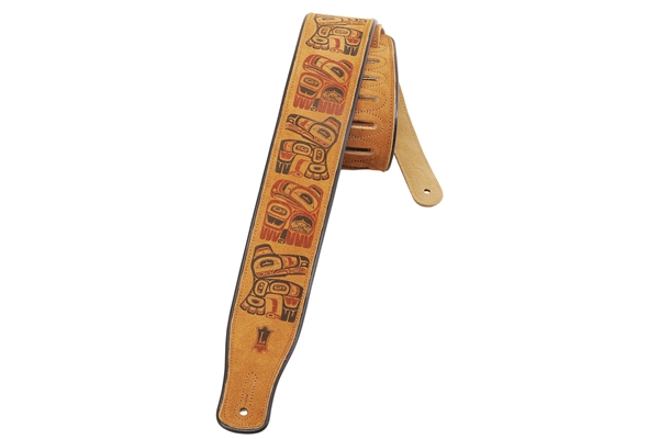 LEVY'S MSS3PHG-HNY TRACOLLA IN PELLE SCAMOSCIATA TOTEM POLE 2 1/2