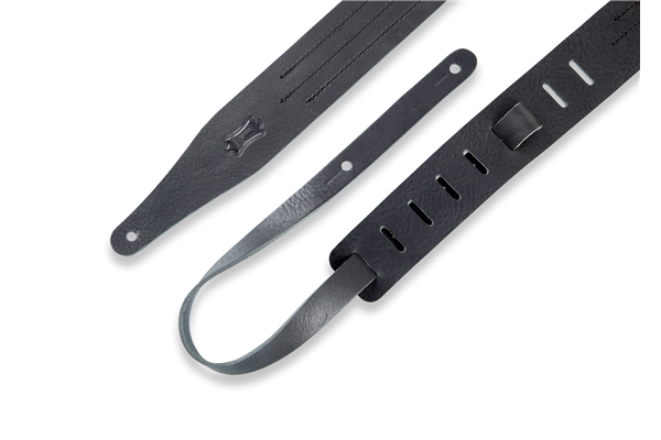 LEVY'S MV217TS-BLK_BLK TRACOLLA IN PELLE CONCIATA AL VEGETALE CON CUCITURE BLACK 2