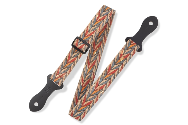 LEVY'S MX23ALL-002 TRACOLLA PER UKULELE IN SUGHERO MULTI COLOR CHEVRON 1