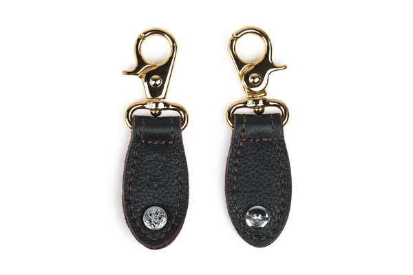 LEVY'S TPCG03-DBR CONVERTITORI PER BORSA IN PELLE DARK BROWN CON HARDWARE GOLD