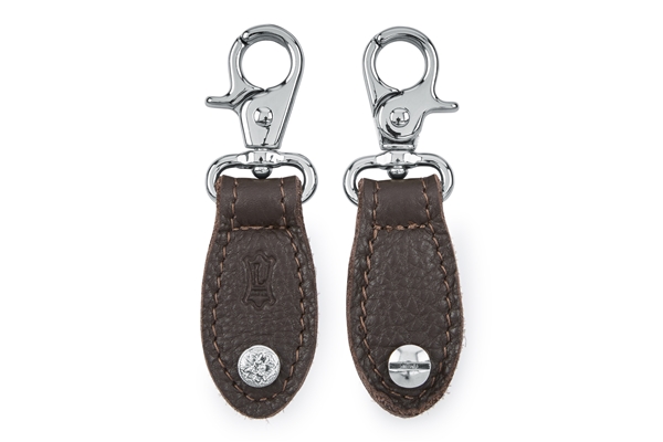LEVY'S TPCS03-DBR CONVERTITORI PER BORSA IN PELLE DARK BROWN CON HARDWARE CHROME