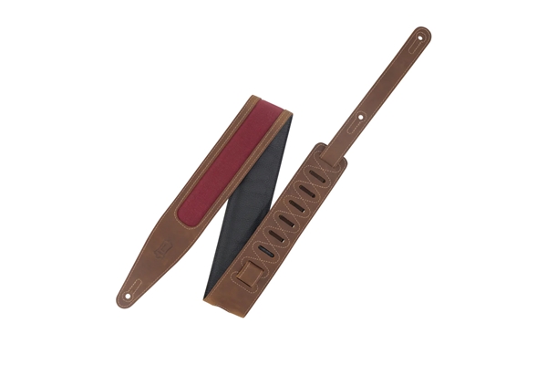 LEVY'S M317TRI-BRN-BRG TRACOLLA IN PELLE CRAZY HORSE BROWN BURGUNDY 2 1/2