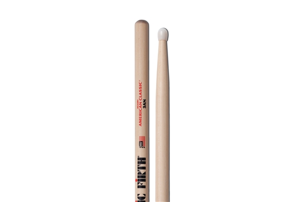 VIC FIRTH 3AN - BACCHETTE AMERICAN CLASSIC CON PUNTA IN NYLON