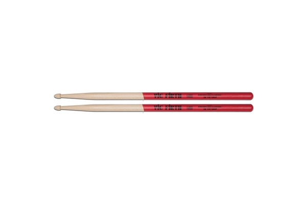 VIC FIRTH 5BVG - BACCHETTE AMERICAN CLASSIC CON PUNTA IN LEGNO E VIC GRIP
