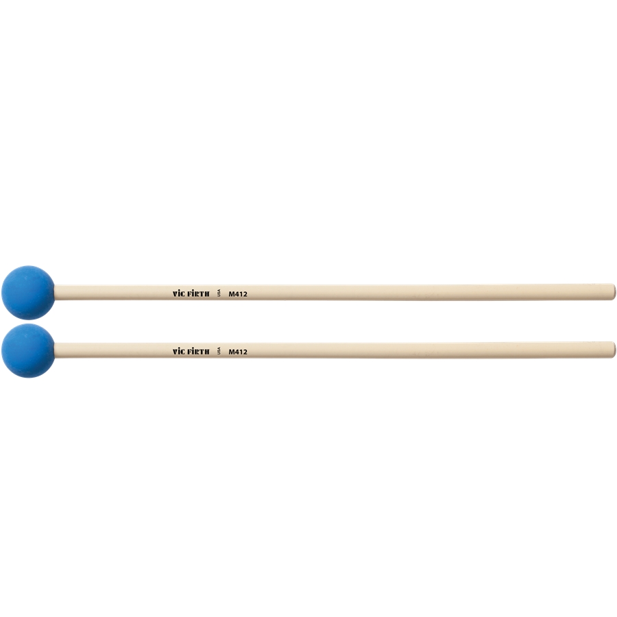VIC FIRTH M412 - ARTICULATE SERIES MALLET - MEDIUM SYNTHETIC ROUND