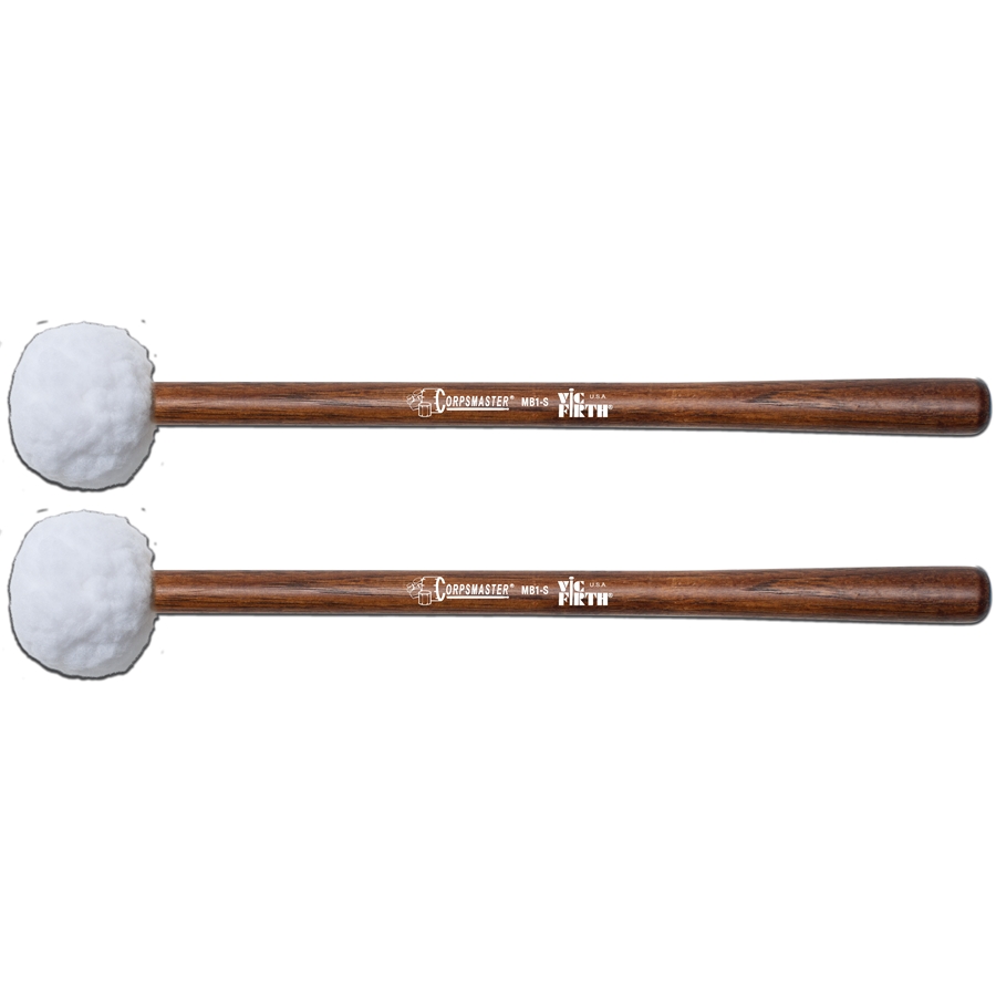 VIC FIRTH MB1S - CORPSMASTER BASS MALLETS SMALL